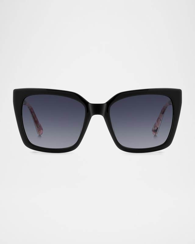 lilah square acetate sunglasses
